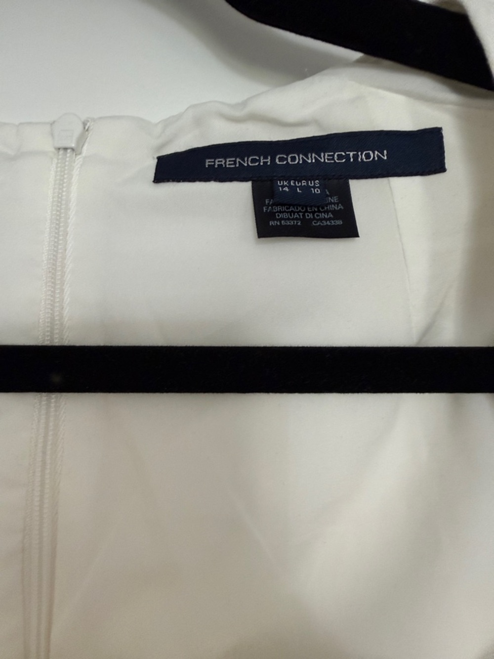 French Connection Cream Square-Neck Mini Dress - Picture 2 of 2